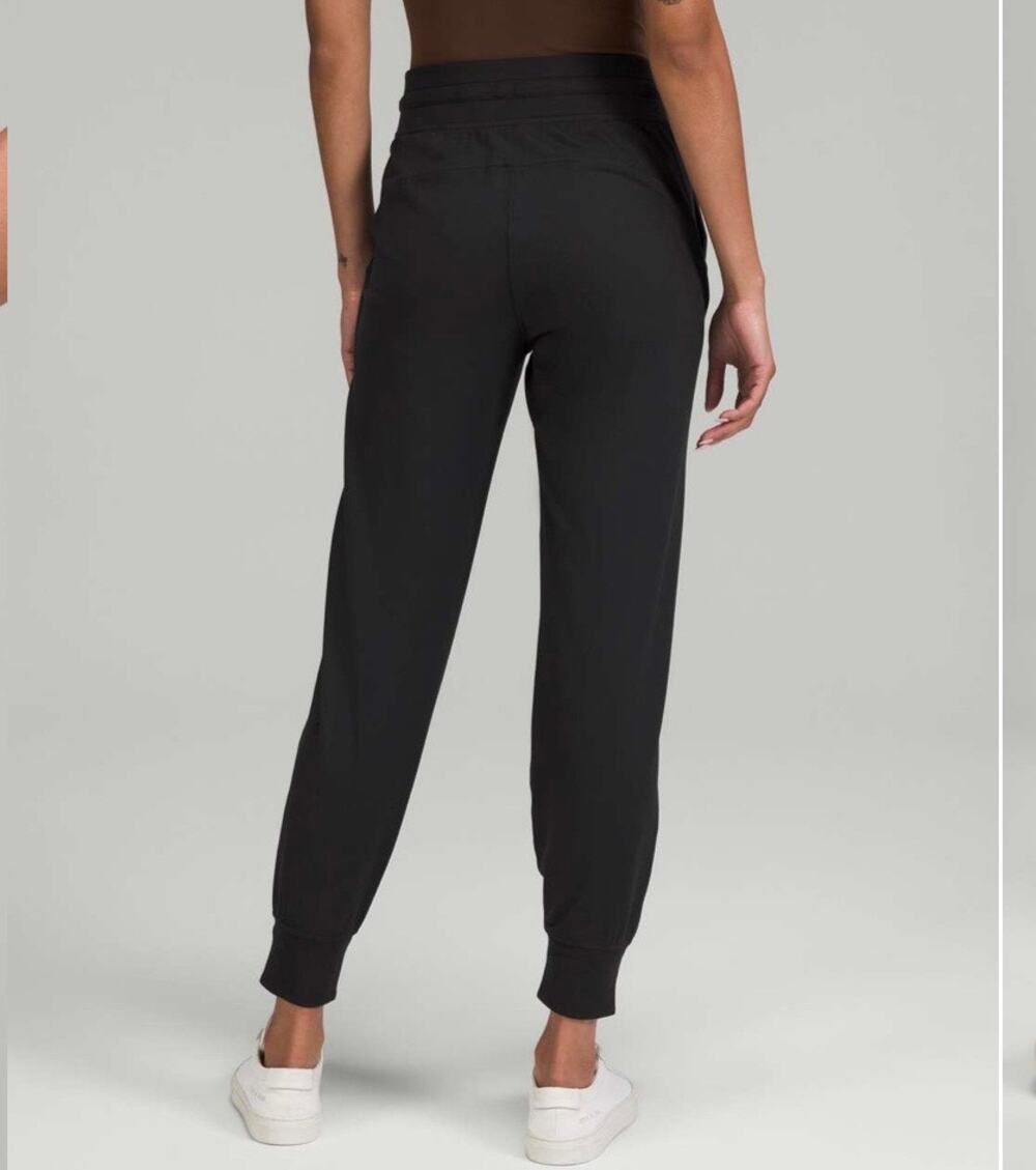 Lululemon Jogger Ready to Rulu High Rise Black Knit Stretch Jogger Pants Size 4
